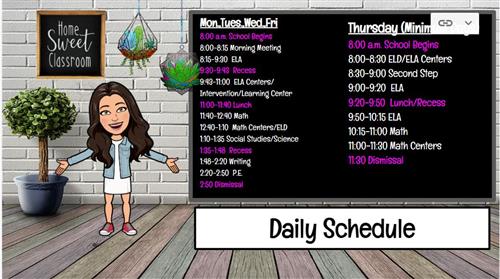 Daily Schedule